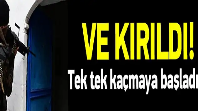 Direnci kırılan teröristler tek tek kaçıyor