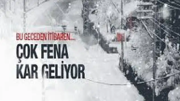 Meteoroloji'den yoğun kar uyarısı ! Karın Etkili Olacağı Şehirler ?