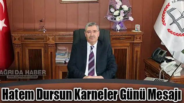 Hatem Dursun Öğretim Yılı Mesajı Yayımladı