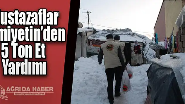 Mustazaflar Cemiyetinden 5 Ton Et Yardımı Yapıldı