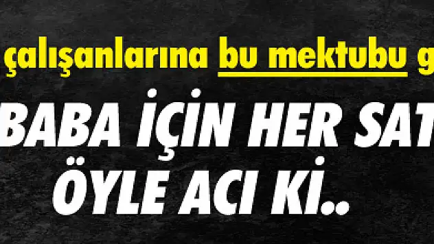 Rahmi Koç Çalışanlarına Mustafa Koç Mektubu ?