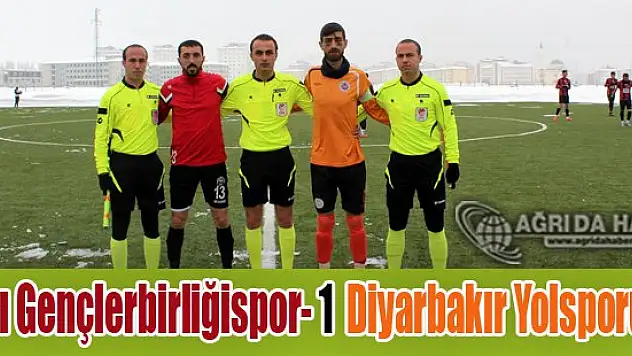 Ağrı Gençlerbirliğispor - Diyarbakır Yolsporu 1-0 Yendi