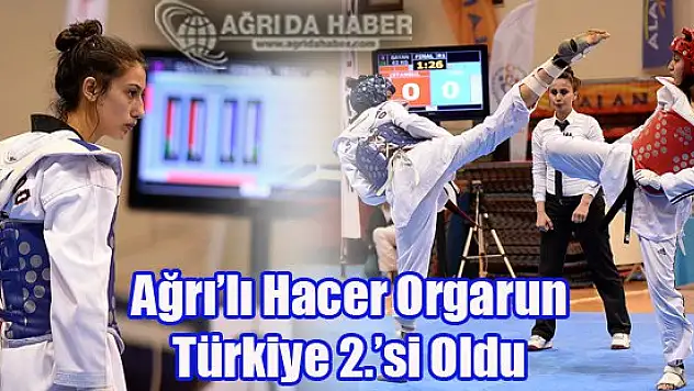 Ağrı'lı Sporcu Hacer Orgarun Türkiye İkincisi Oldu Bu Başarı Ağrı'da Bir İlk Oldu