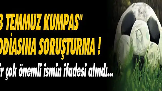 İstanbul Cumhuriyet Başsavcılığı şike operasyonunda 'kumpas'iddasına soruşturma