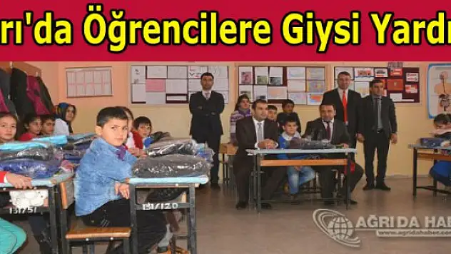 Ağrı'da Yavuz Sultan Selim İlkokulu'na Giysi Yardımı