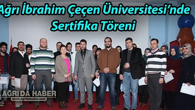 A.İ.Ç.Ü Sertifika Töreni Yapıldı