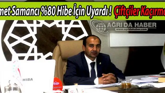 Başkan Mehmet Nuri Samancı %80 Hibe İçin Uyardı ! Çiftçiler Kaçırmayın Dedi