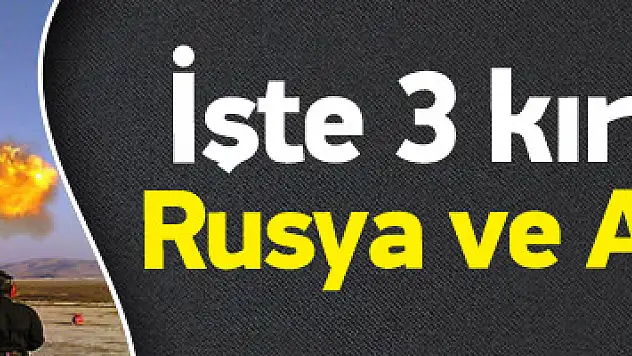 Türkiye'nin 3 kırmızı çizgisi
