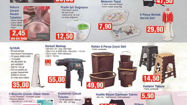 BIM 19 Şubat 2016 Fırsat Ürünleri BIM Market Katalogu