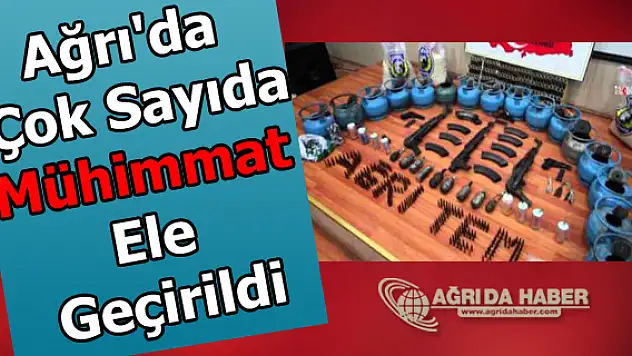 Ağrı'da Çok Sayıda Mühimmat Ele Geçirildi