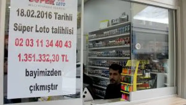 Süper Loto Talihlisi Bayisini Sevindirdi