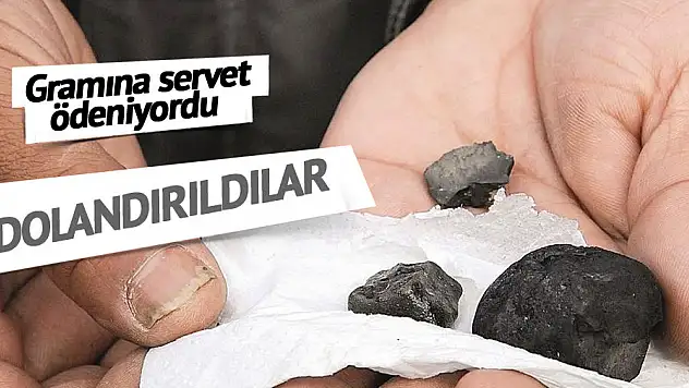 Servet değerindeki gök taşları ellerinde kaldı!