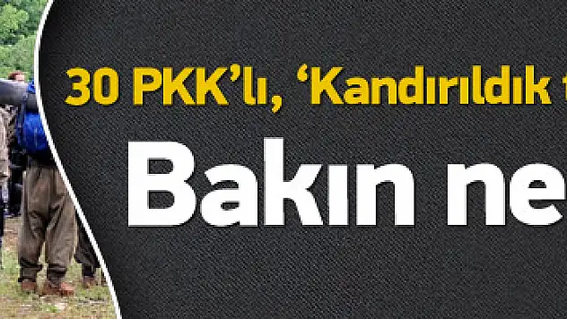 Kandırıldık teslim oluyoruz diyen 30 PKK'lı Diğer Teröristler Tarafın'dan Saldırı Düzenlendi !