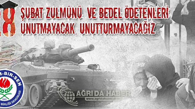 Eğitim Bir Sen Ağrı Şubesi 28 Şubat ile İlgili Basın Açıklaması