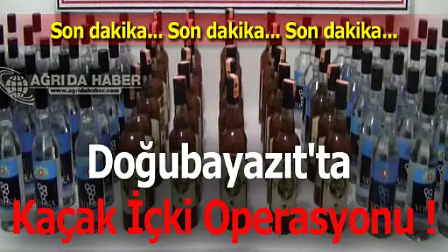 Doğubayazıt'ta 4 Bin Kaçak İçki Ele Geçirildi