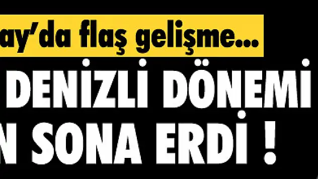 Galatasaray'da teknik direktör Mustafa Denizli ile yollar ayrıldı !