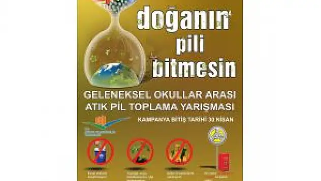 Bitlis'te '3. Geleneksel Okullararası Atık Pil Toplama Yarışması'