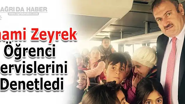 Yücekapı Belediye Başkanı İlhami Zeyrek Öğrenci Servislerini Denetledi