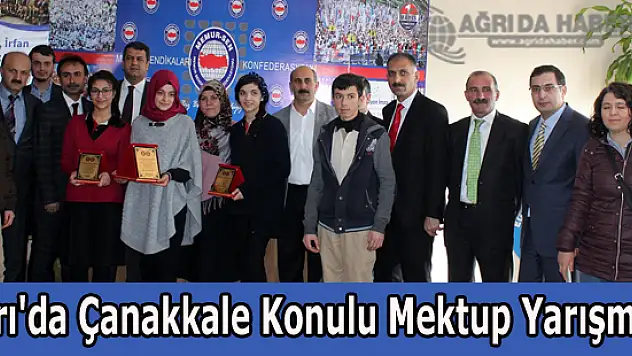 Ağrı'da Çanakkale Konulu Mektup Yarışması