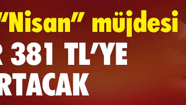 Müjde Emekliye Nisan Ayında 381 Lira Zam !