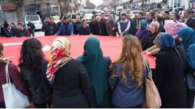 Kağızman'da 'Teröre Lanet, Kardeşliğe Evet' Mitingi