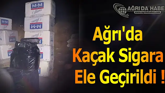Ağrı'da 182 Bin Paket Kaçak Sigara Ele Geçirildi !