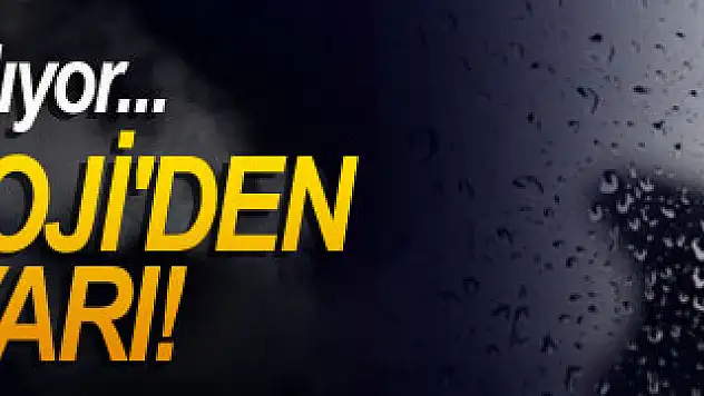 Meteoroloji'den flaş uyarı! Yağışlar Geliyor !