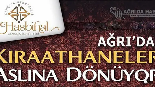 Ağrı'da Kıraathaneler Aslına Dönüyor Projesi Hayata Geçti