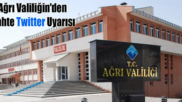 Ağrı Valiliğin'den Musa IŞIN'ın Twitter Açıklaması