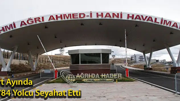 Ağrı Ahmed-i Hani Havalimanından Mart Ayında 15784 Yolcu Seyahat Etti