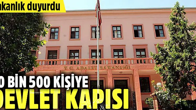 Adalet Bakanlığından Duyuru! 2016 Yılında 10 Bin Personel Alınacak
