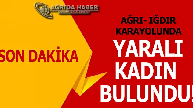 Ağrı-Iğdır Karayolunda Yol Kenarında Yaralı Bir Kadın Bulundu