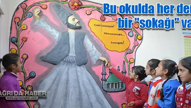 Molla Süleyman Gazi İlkokulu'nda her dersin bir 'sokağı' var