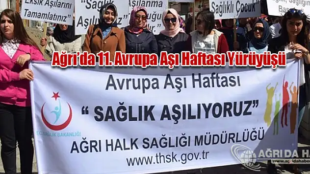 Ağrı Halk Sağlığı Müdürlüğünden Aşı Haftası Etkinliği