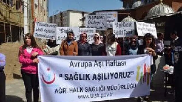 Ağrı'da 11. Avrupa Aşı Haftası Kutlandı