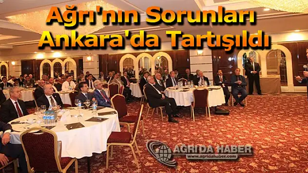 Ağrı'nın Sorunları Ankara'da Tartışıldı