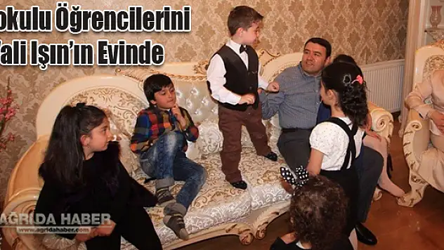 Vali Işın, Anaokulu Öğrencilerini Evinde Ağırladı