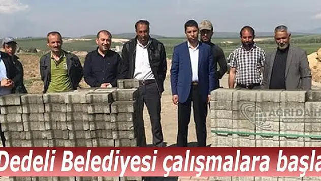 Dedeli Belediyesi çalışmalara başladı