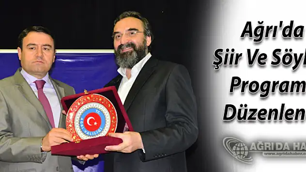 Ağrı'da Şiir Ve Söyleşi Programı Düzenlendi
