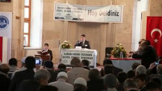 Kur'an-ı Kerim'i Yüzünden Güzel Okuma Yarışması'nın Finali Malatya'da Yapıldı