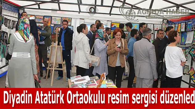 Diyadin Atatürk Ortaokulu resim sergisi düzenledi