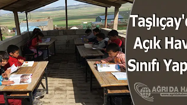 Taşlıçay'da Kumlubucak Köyü İlkokulun'da Açık Hava Sınıfı
