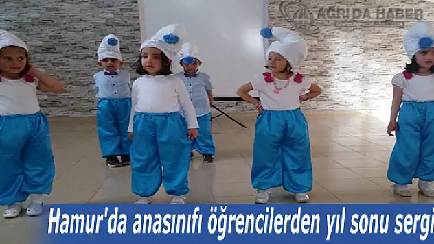 Hamur'da anasınıfı öğrencilerden yıl sonu sergisi düzenlendi