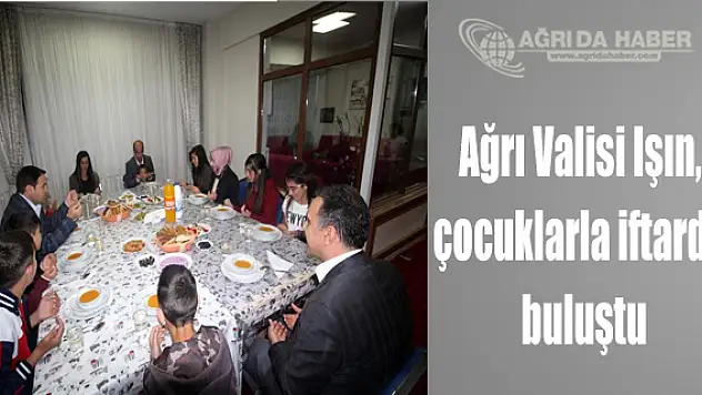 Işın çocuklarla iftarda buluştu