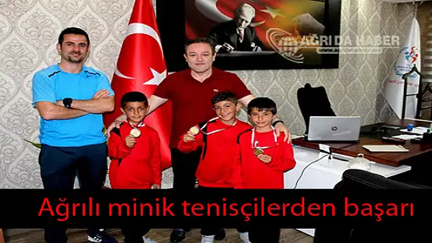 Ağrılı minik tenisçilerden başarı