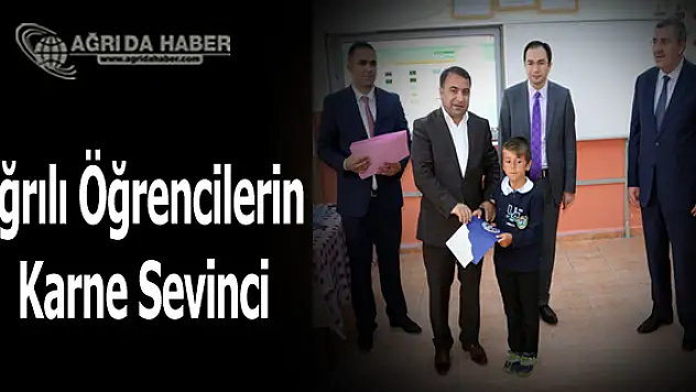 Ağrılı Öğrencilerin Karne Sevinci