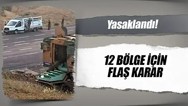özel güvenlik bölgesi' ilan edildi