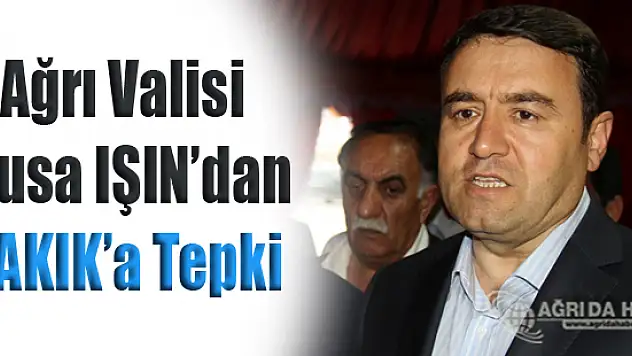 Vali Musa IŞIN'dan Sırrı SAKIK'a Antalya Tepkisi
