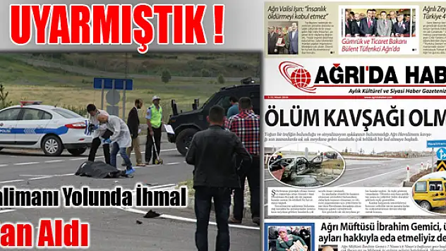 Ağrı Havalimanı Kavşağında Motosikletle Kamyonet Çarpıştı: 2 Ölü, 2 Yaralı