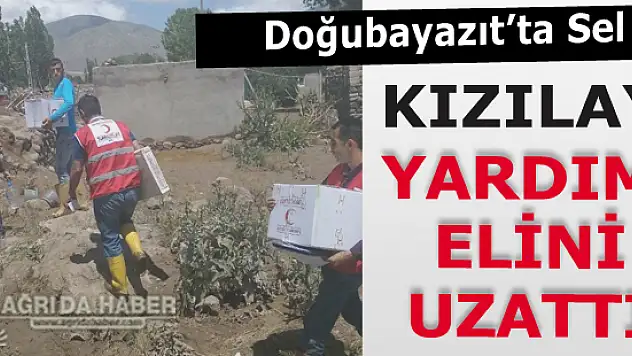 Kızılay Ağrı Şubesi, Doğubayazıt'taki selzedelere Yardım Elini Uzattı